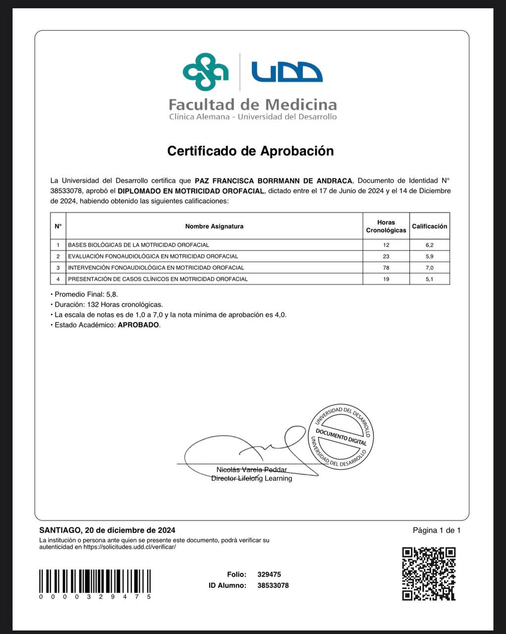 Diplomado UDD Motricidad Orofacial